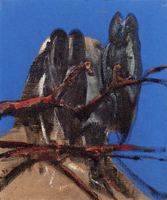 Owls, 1956. Private Collection, Artwork: © 2021 Estate of Francis Bacon/Artists Rights Society (ARS), New York/DACS, London